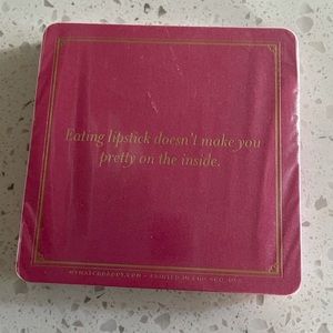 Pink coasters